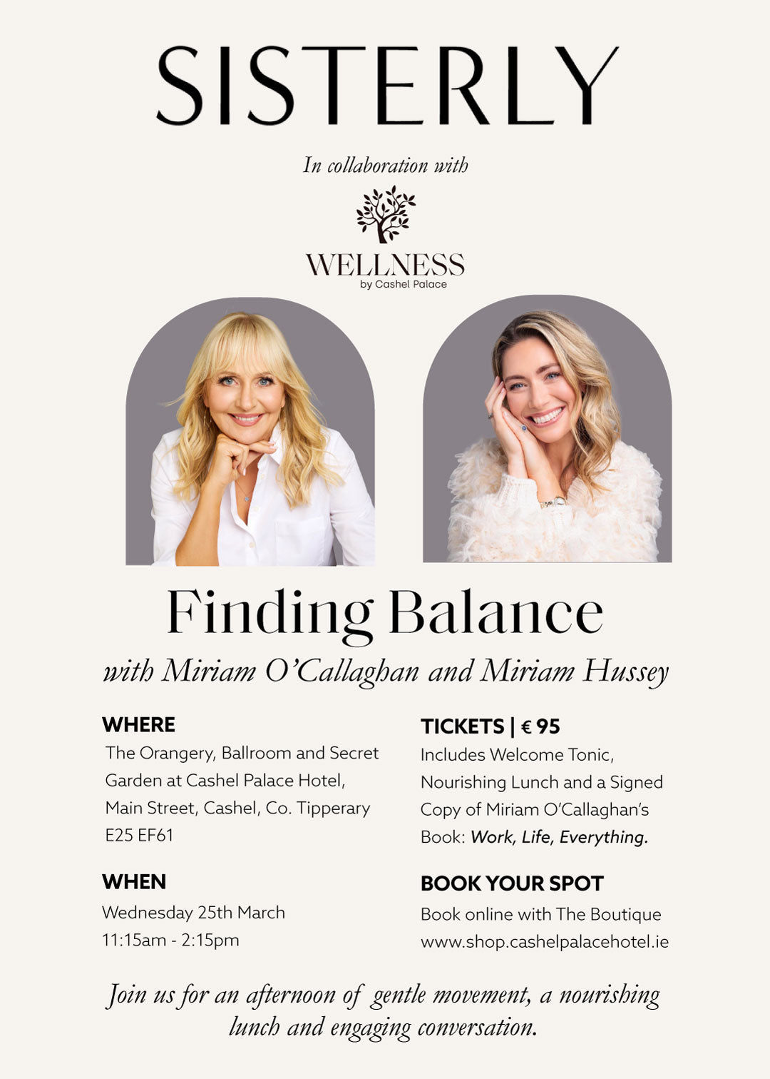 Finding Balance with Miriam O'Callaghan and Miriam Hussey